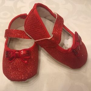 Ruby slipper baby shoes